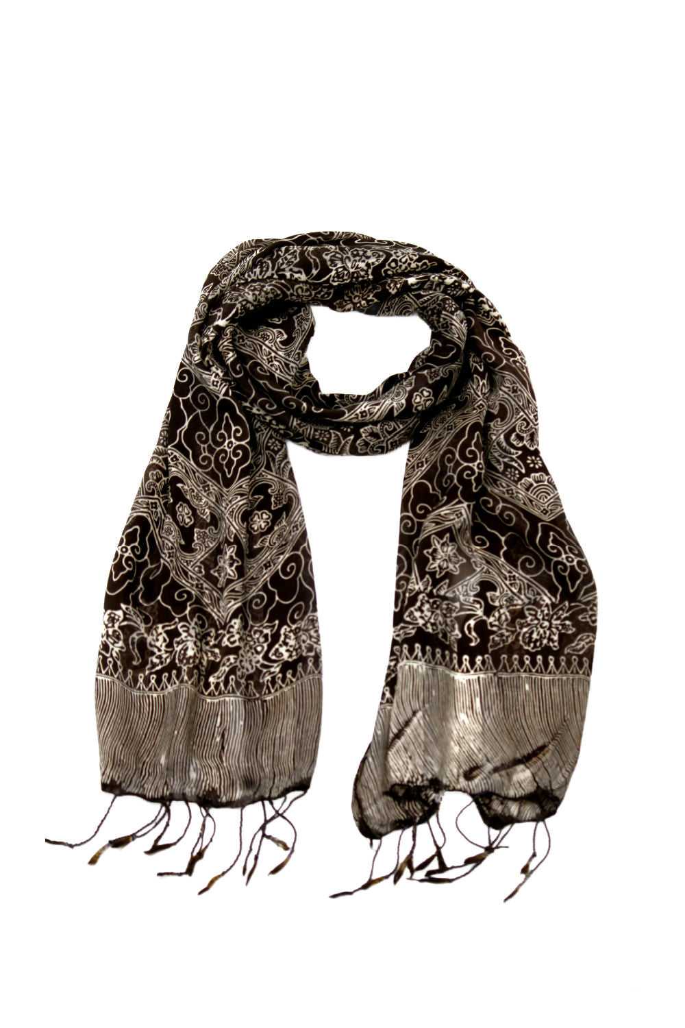 ladies-silk-scarf-chocolate-brown