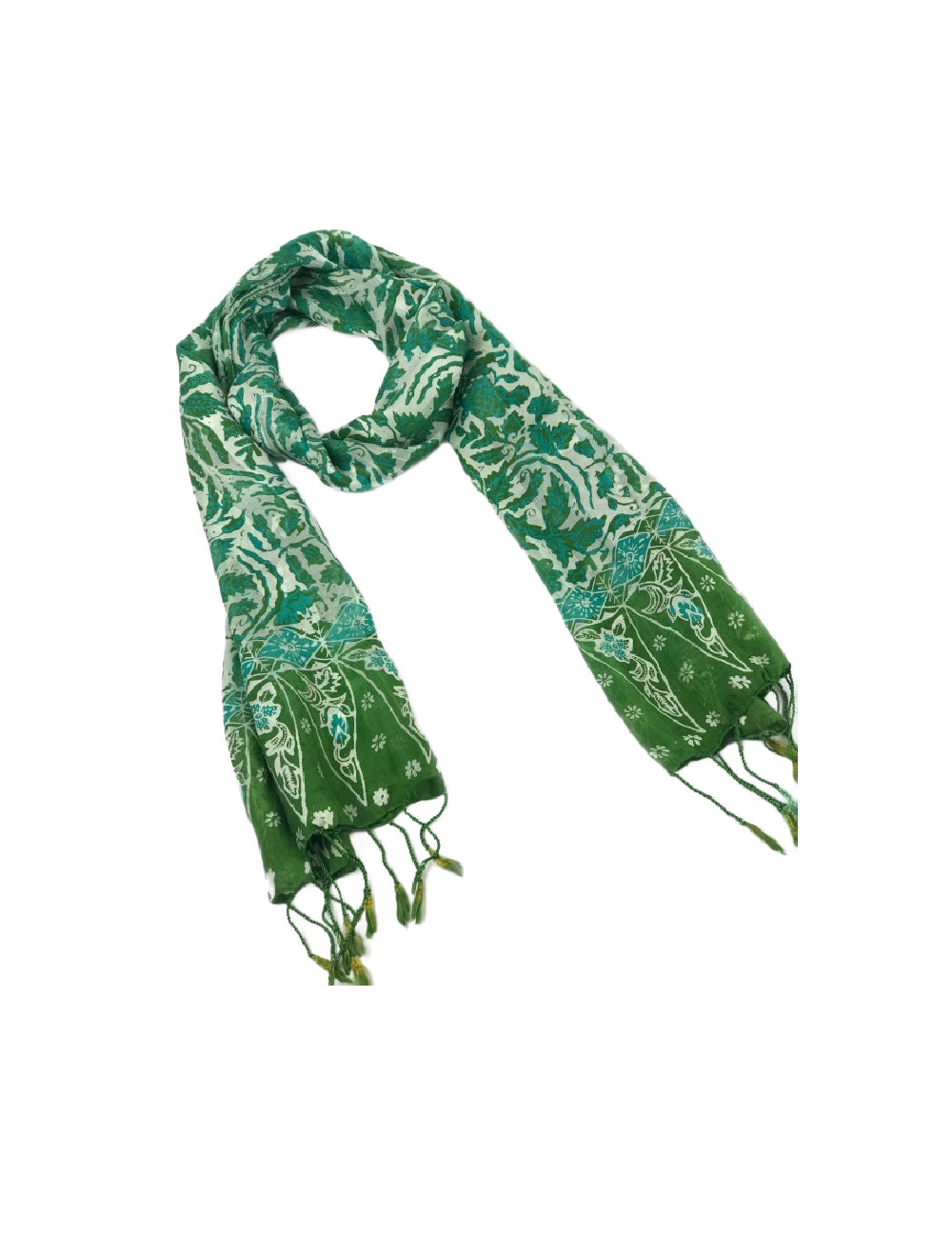 ladies-silk-scarf-floral-green