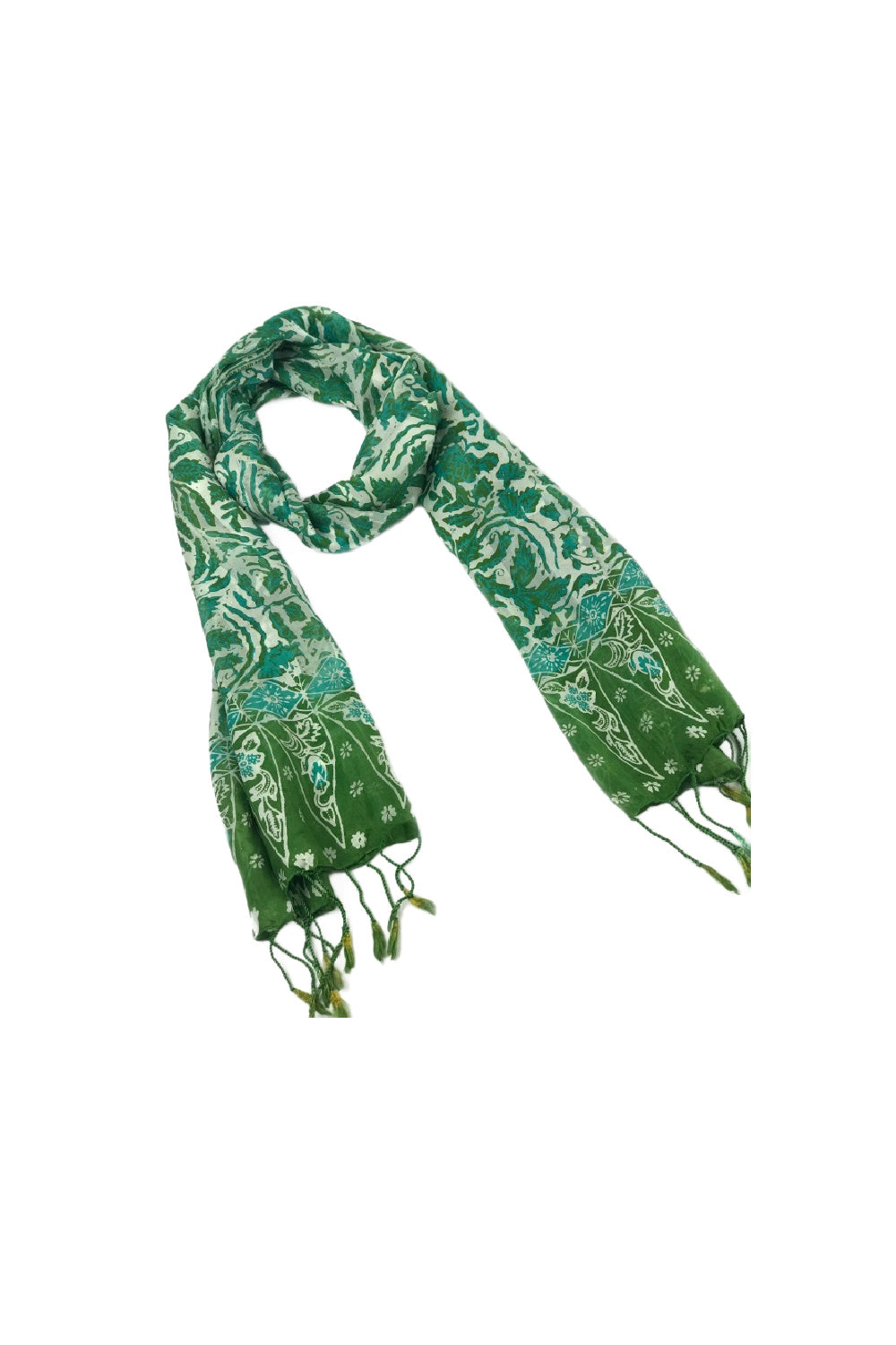 ladies-silk-scarf-floral-green