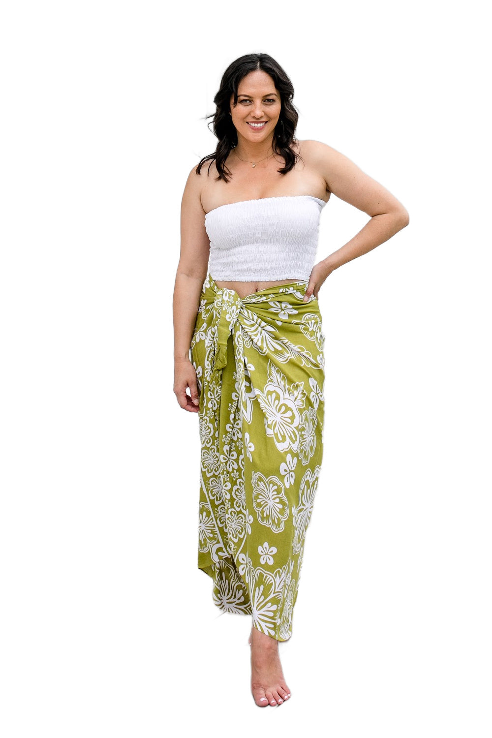 large-beach-sarong-olive-white-floral-resort-style