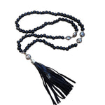 long-black-beaded-necklace-leather-tassel-pendant