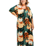 long-kaftan-dress-cream-olive-black-floral-plus-size-HolleyDay