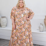 long-plus-size-kaftan-dress-peach-brown-floral-border