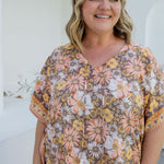    long-resort-kaftan-dress-mocha-peach-floral-border-design