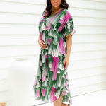 long-summer-kaftan-dress-pink-emerald-design-resort-wear-styling