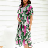long-summer-kaftan-dress-pink-emerald-design-resort-wear-styling