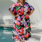 long-summer-kaftan-style-dress-florals-black-red-pink-mauve-plus-size