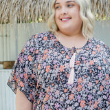 maxi-kaftan-peach-pink-grey-floral-on-black