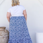 maxi-skirt-tiered-layer-blue-white-swirl-print-plus-size