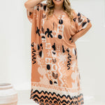maxi-summer-kaftan-dress-antique-brass-coffee-foam-black-tropical-print-plus-size-resort-wear