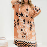 maxi-summer-kaftan-dress-antique-brass-coffee-foam-black-tropical-print-plus-size-resort-wear