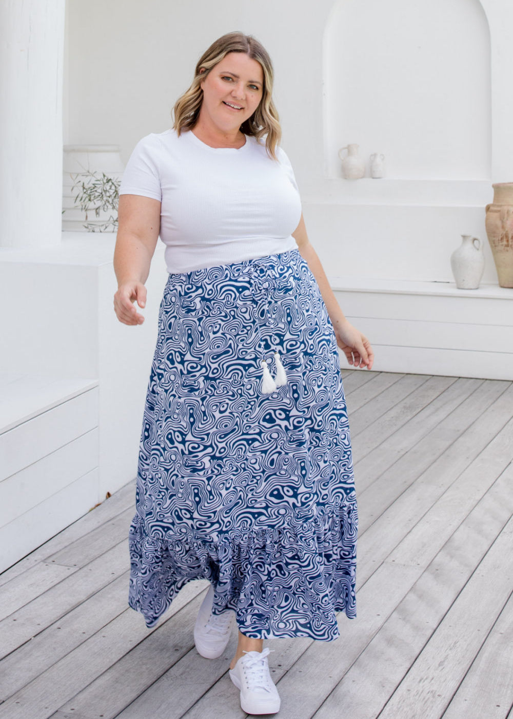 maxi-summer-skirt-blue-white-swirl-print-HolleyDay-casual-wear