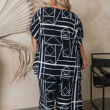 outfit-set-palazzo-pants-kaftan-top-black-white--vacation-wear-plus-size