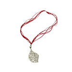 pendant-necklace-silver-leaf-red-suede