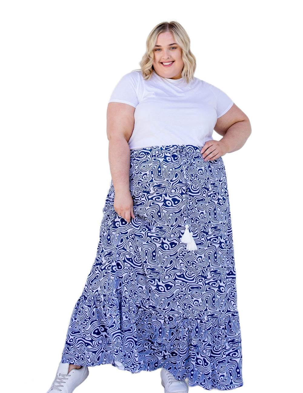 plus-size-long-skirt-summer-blue-white-swirl-print-HolleyDay-resortwear