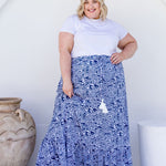 plus-size-long-skirt-summer-blue-white-swirl-print