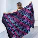    plus-size-sarong-black-pink-blue-purple-leaf-design