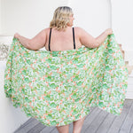    plus-size-sarong-tropical-floral-green-peach