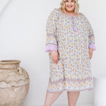 plus-size-short-kaftan-beach-dress-mauve-floral-lace-trim-resort-style