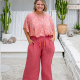 Relaxed Wide Leg Pants – Salmon