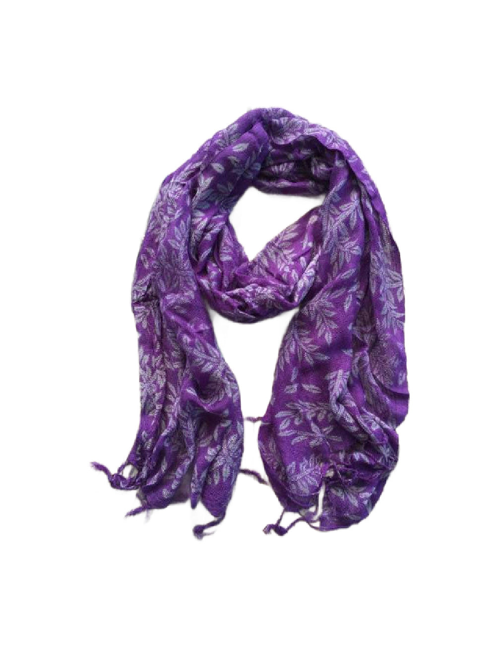 scarf-purple-blue-leaf-design