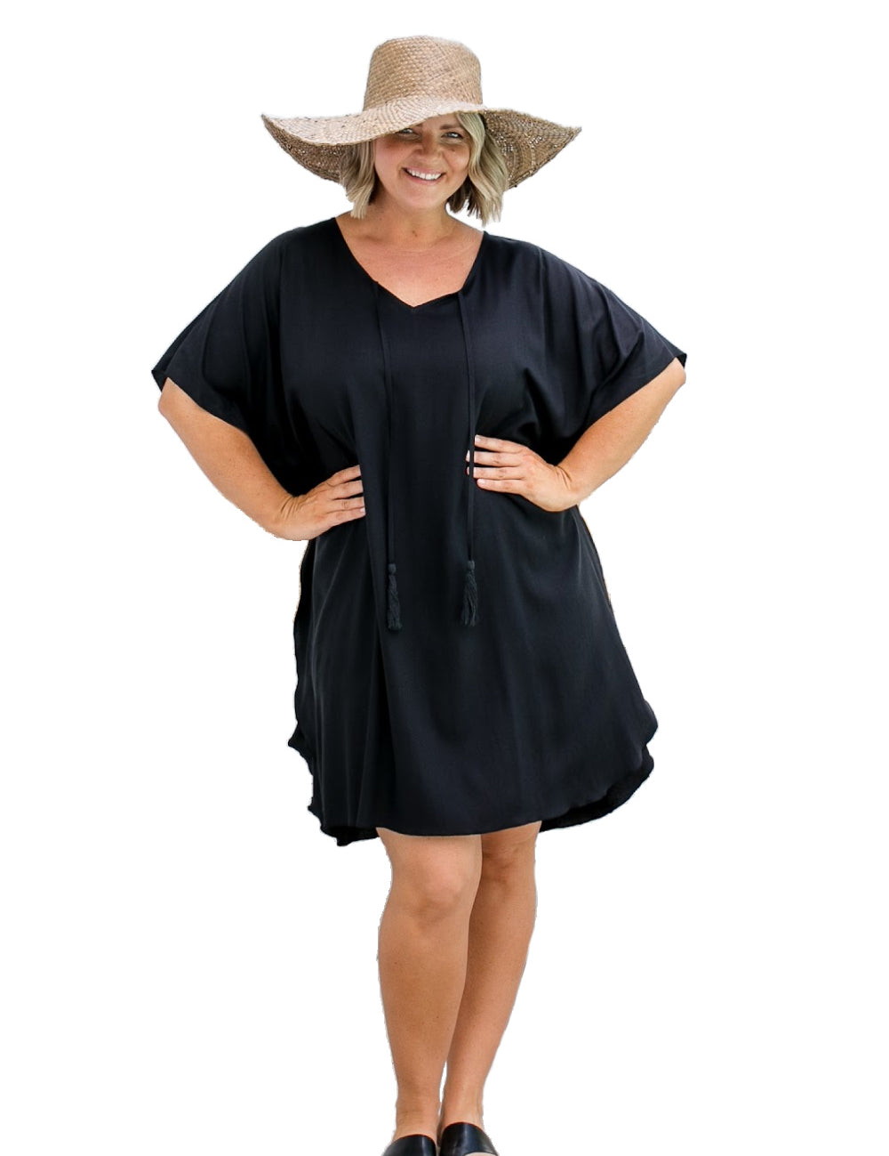 short-kaftan-dress-black-tpb