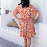    short-summer-dress-white-floral-burnt-orange