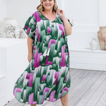    summer-maxi-kaftan-dress-emerald-pink-cream-design-resort-wear