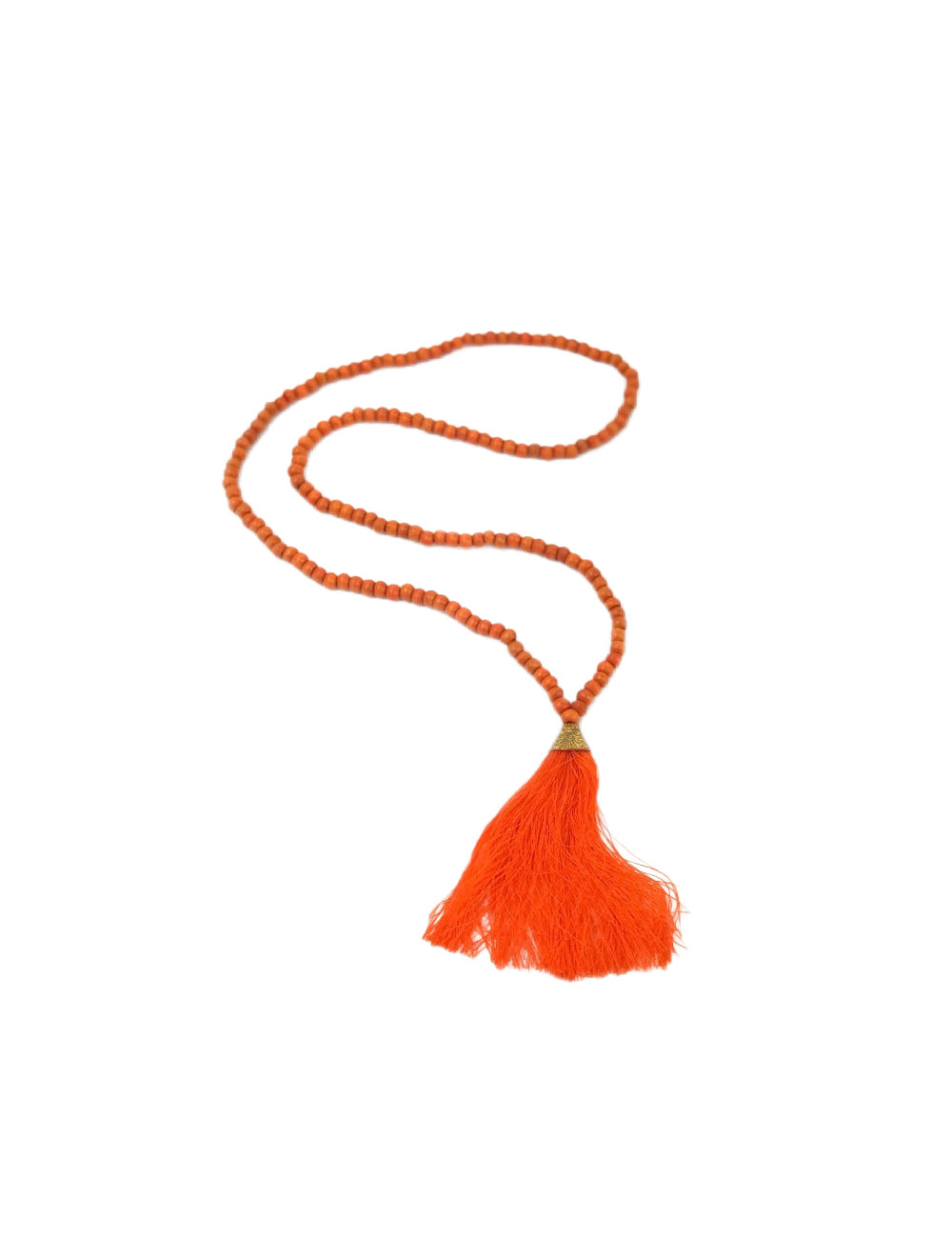 tassel-necklace-orange-beaded