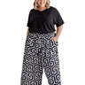 womens-wide-leg-long-pants-black-white-geometric-print-design-tpb