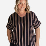 womens-blouse-top-black-stripe