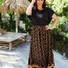    womens-long-skirt-black-cream-feathers-border-design