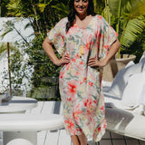 Long Kaftan Dress - Springtime