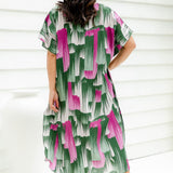 womens-maxi-summer-kaftan-dress-pink-emerald-design-resort-wear-styling