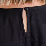    womens-plus-size-black-blouse-button-enclosure