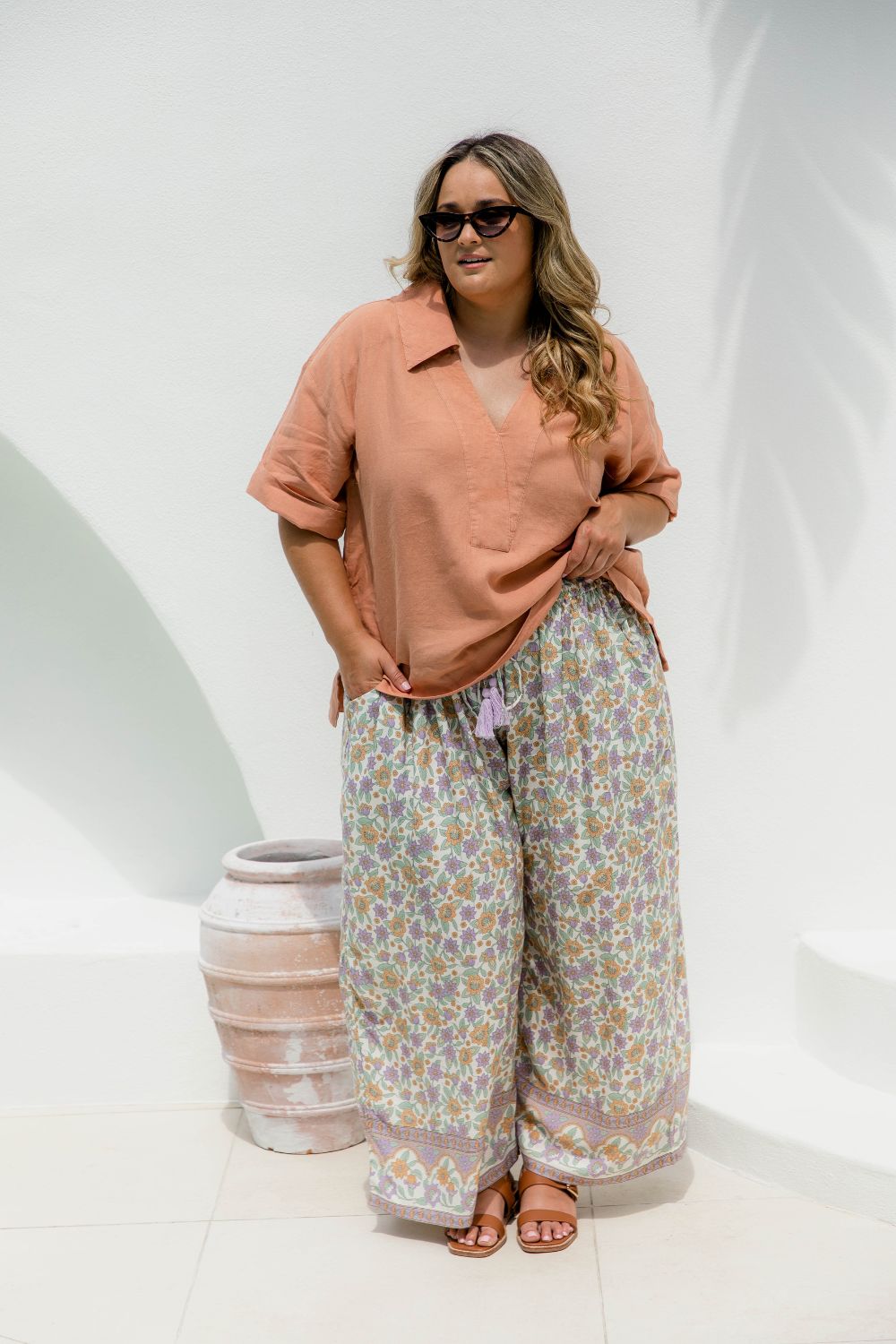 womens-plus-size-wide-leg-pants-mauve-mustard-cream-floral