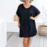 womens-summer-kaftan-dress-black-resort-style