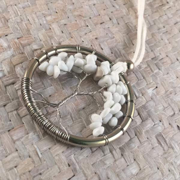 white tree of life pendant necklace _ Holley Day