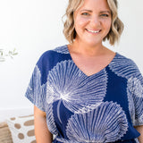   blue-white-fan-print-design-long-kaftan-dress