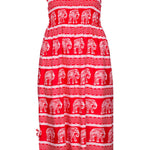 boob-tube-dress-red-white-elephant-print