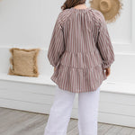 casual-plus-size-summer-top-mocha-white-stripe