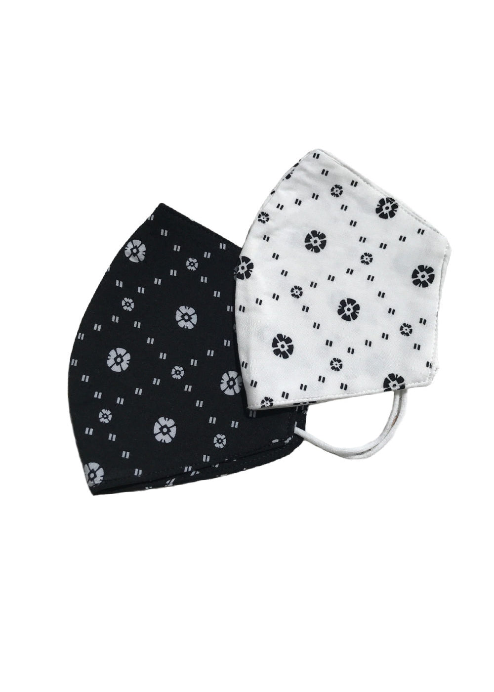 face-mask-fabric-black-white-geometric-print
