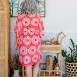 kaftan-short-summer-dress-red-white-dots