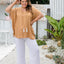     kaftan-top-caramel-polka-dot