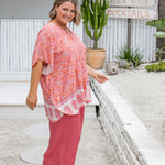 ladies-kaftan-top-resort-wear-peach-floral-border-print-design