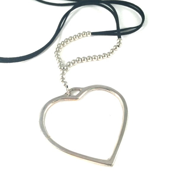 Long heart store necklace