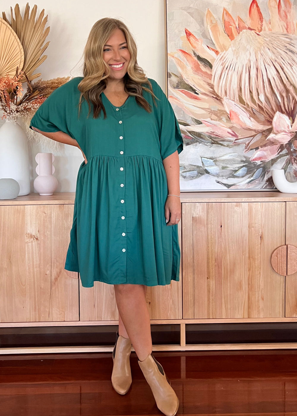    ladies-summer-dress-green