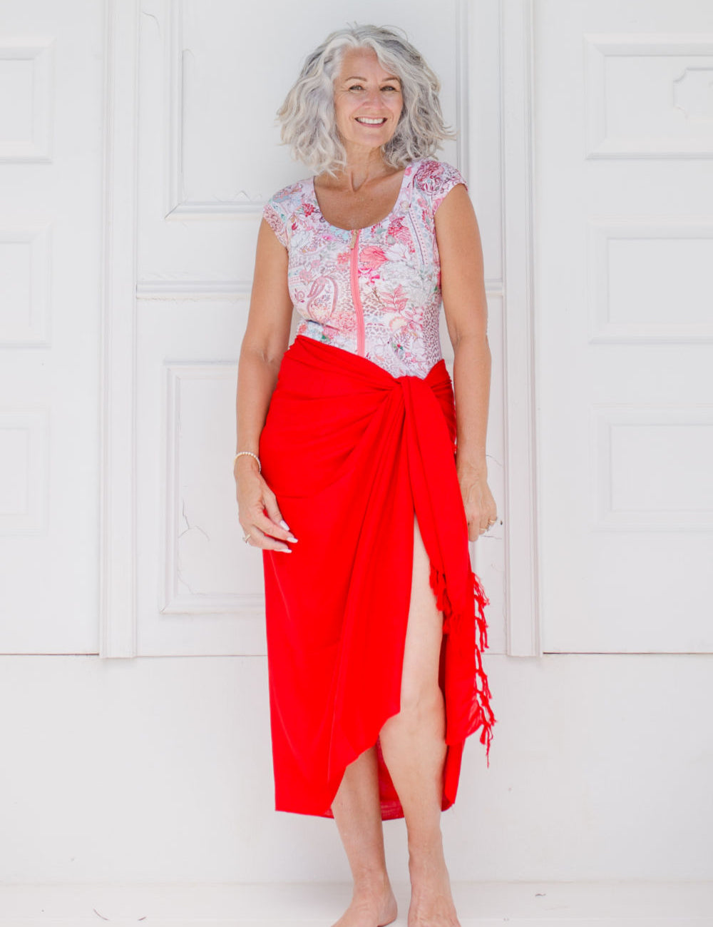 large-beach-sarong-red