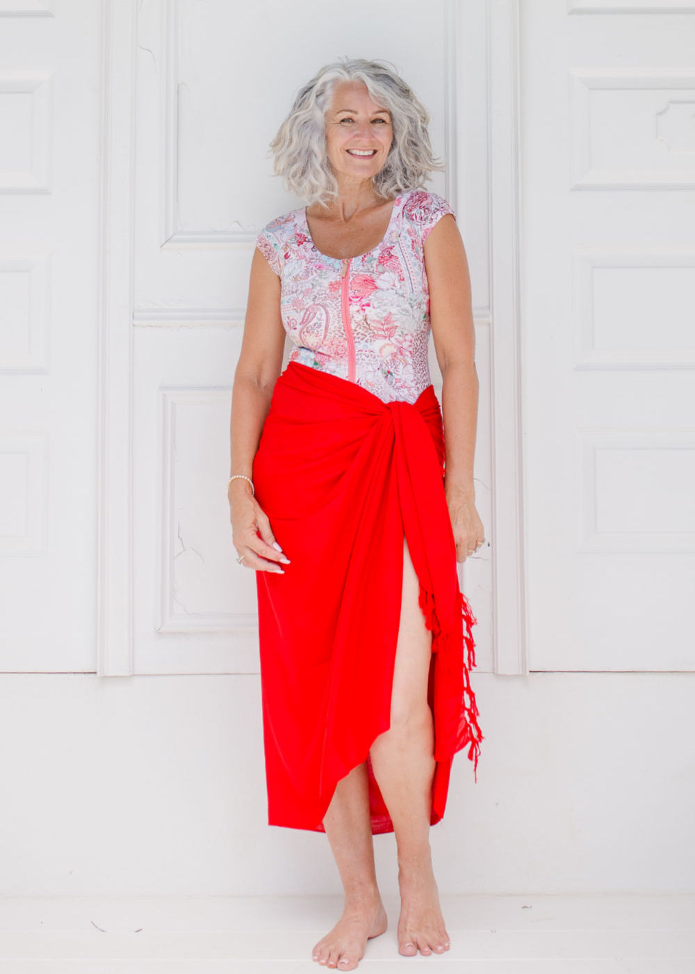 large-beach-sarong-red