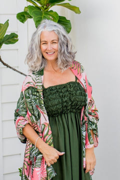 large-ladies-scarf-pink-green-palm-leaf-design